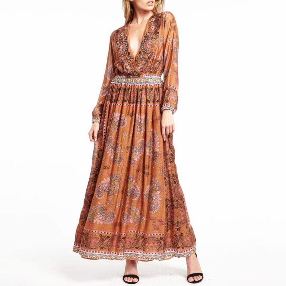 NWT Aratta Silent Journey Stand Out Maxi Dress - Picture 2 of 12